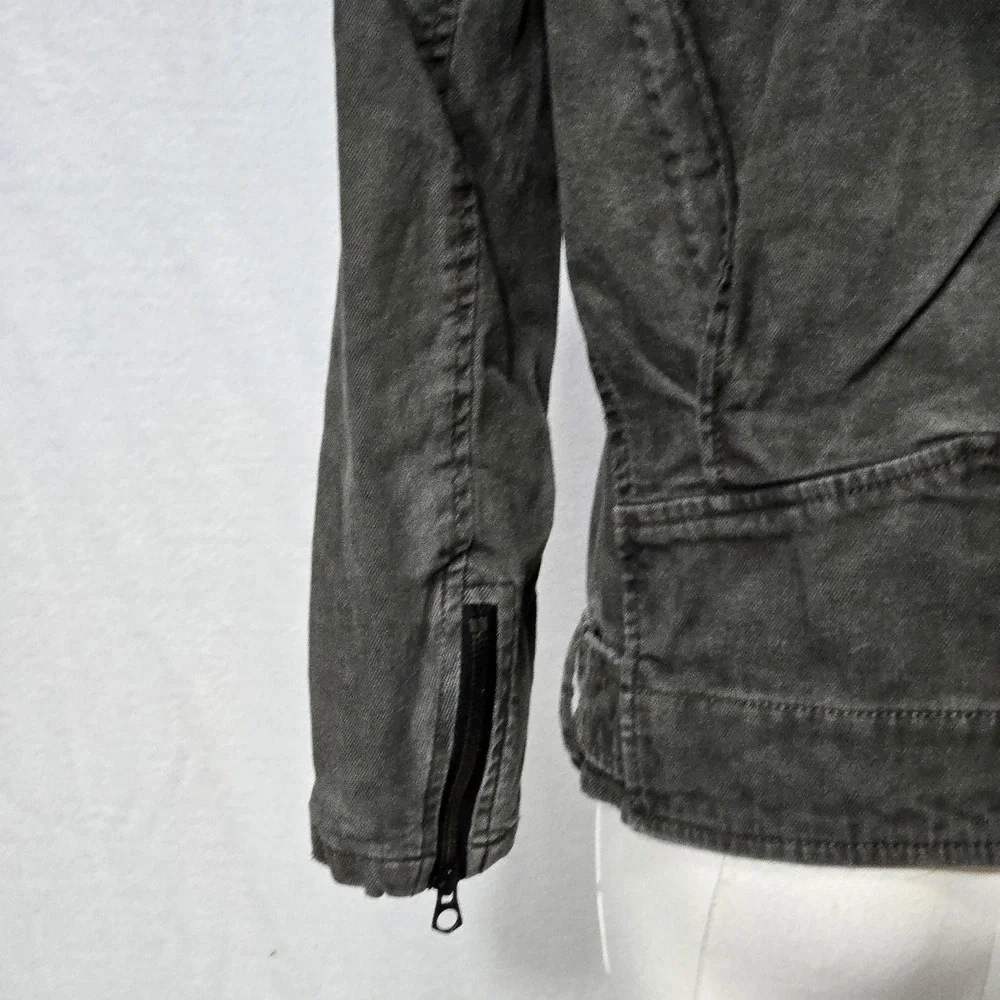 Denim & Supply‎ Ralph Lauren Jacket Womens Medium Moto Biker Belted Zip